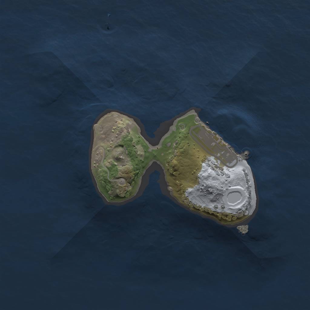 Rust Map: Procedural Map, Size: 1500, Seed: 535054474, 5 Monuments