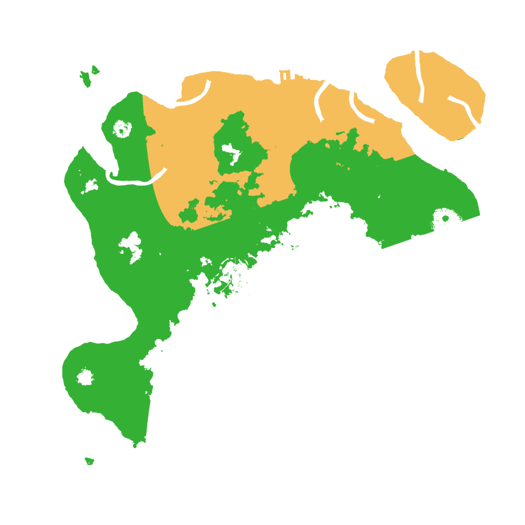 Biome Rust Map: Procedural Map, Size: 3000, Seed: 28880