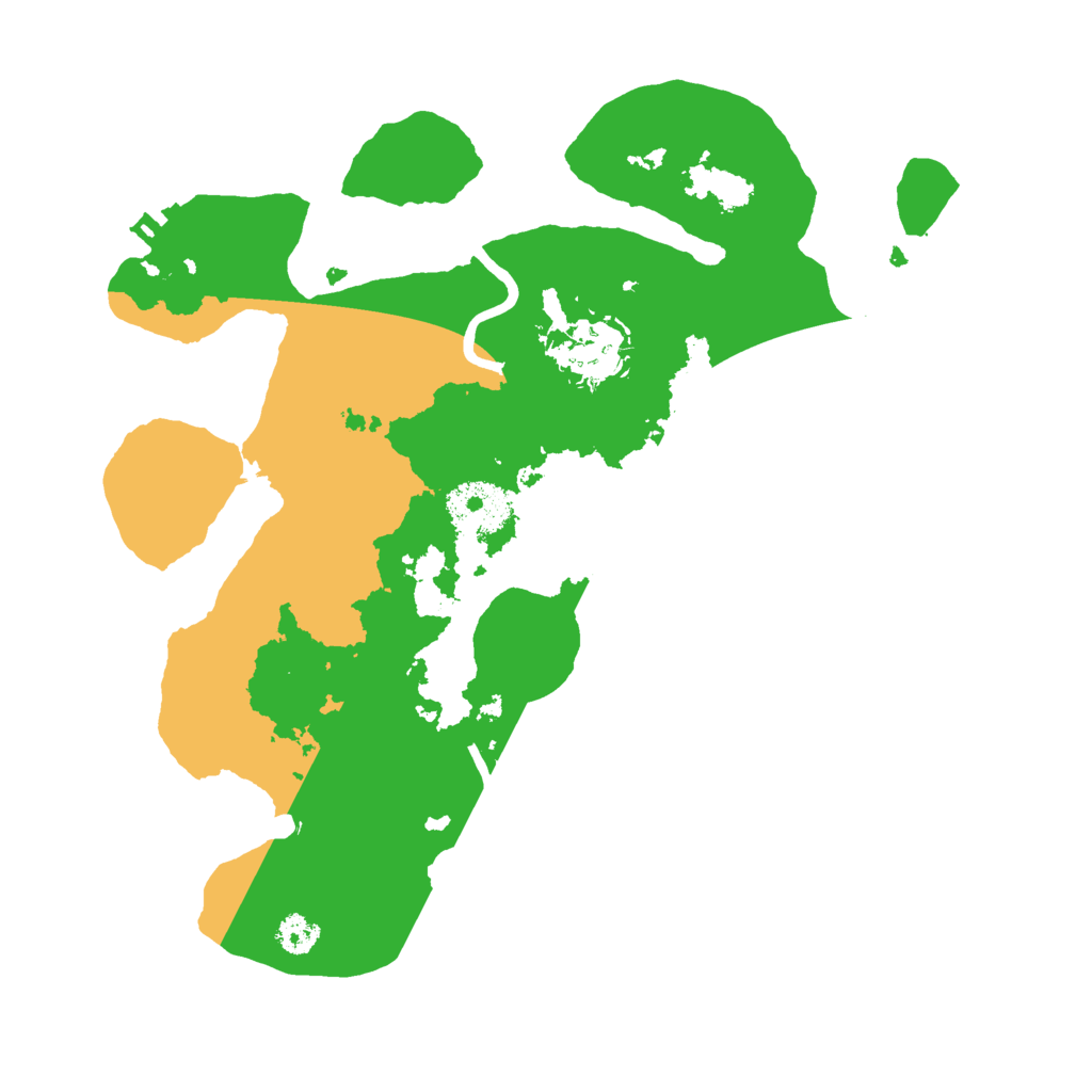 Biome Rust Map: Procedural Map, Size: 2800, Seed: 9896235