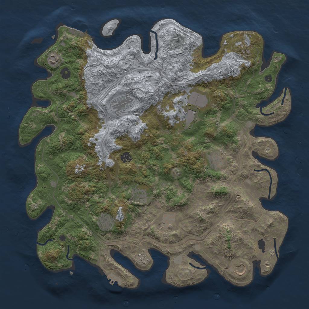 Rust Map: Procedural Map, Size: 4333, Seed: 28112022, 19 Monuments