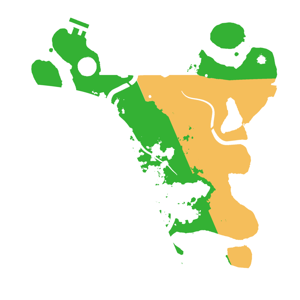 Biome Rust Map: Procedural Map, Size: 3000, Seed: 45754955