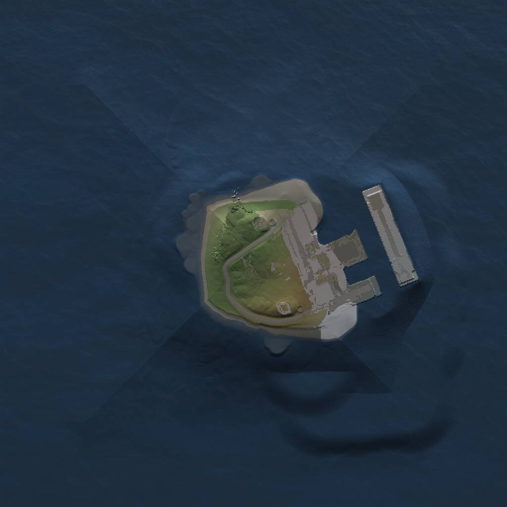 Rust Map: Procedural Map, Size: 1000, Seed: 830112, 2 Monuments