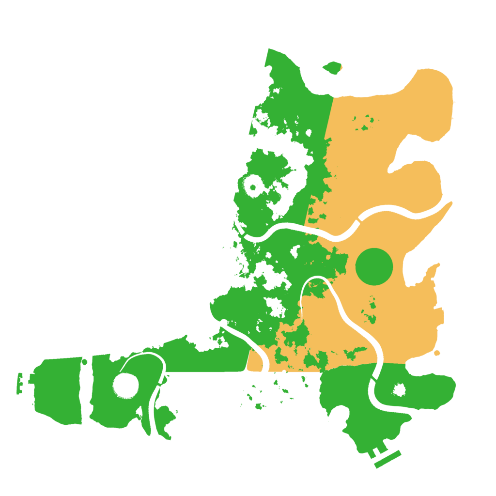 Biome Rust Map: Procedural Map, Size: 3500, Seed: 72193457