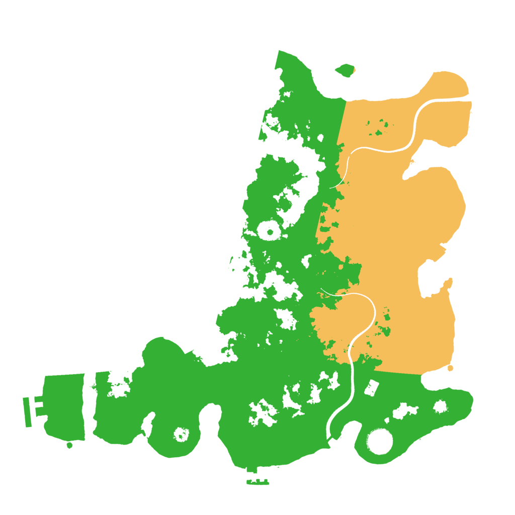 Biome Rust Map: Procedural Map, Size: 3500, Seed: 72193457