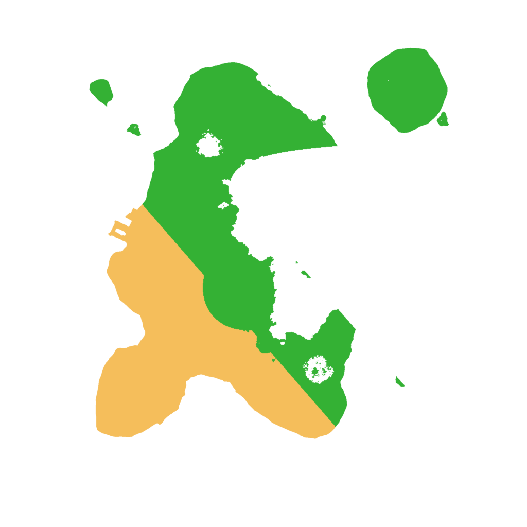 Biome Rust Map: Procedural Map, Size: 2000, Seed: 10101010