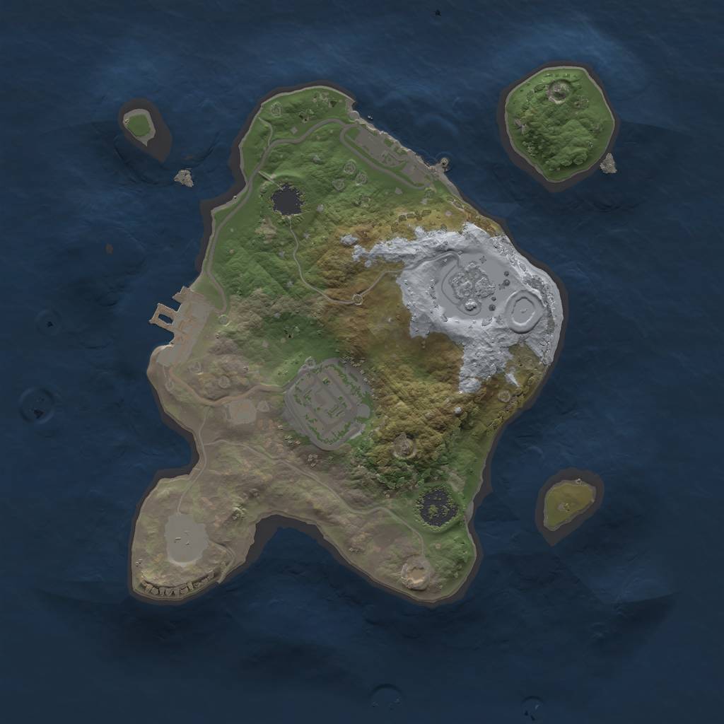 Rust Map: Procedural Map, Size: 2000, Seed: 10101010, 9 Monuments
