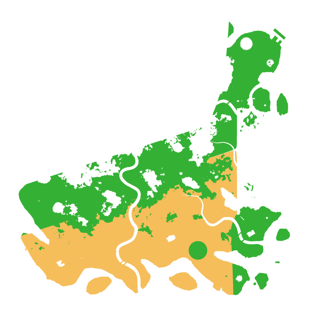 Biome Rust Map: Procedural Map, Size: 4500, Seed: 1375741108