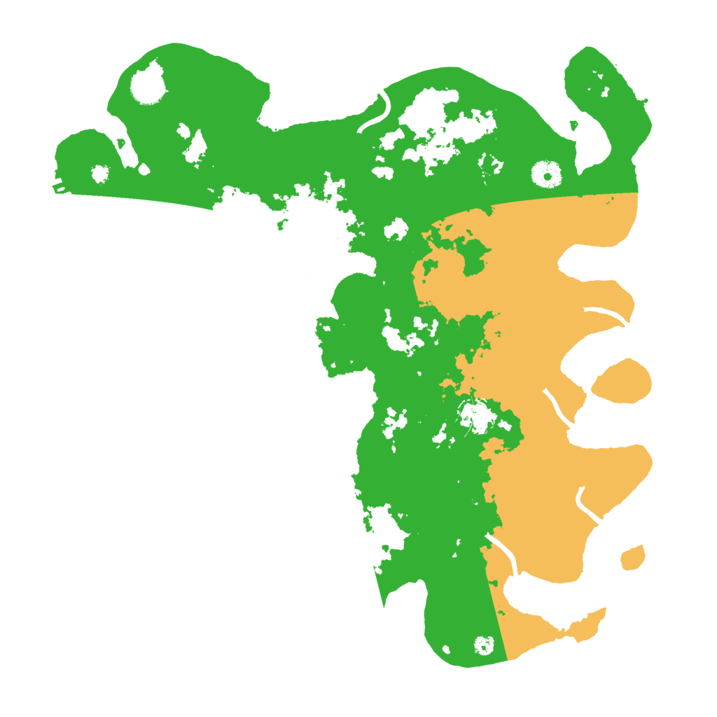 Biome Rust Map: Procedural Map, Size: 3700, Seed: 22611