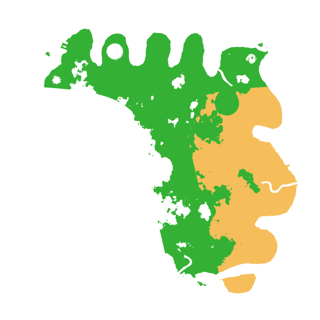 Biome Rust Map: Procedural Map, Size: 3500, Seed: 2006407813