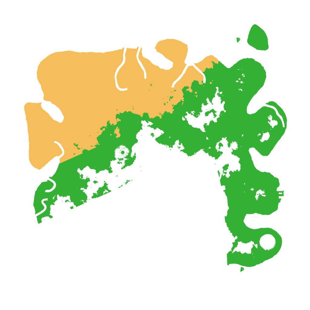 Biome Rust Map: Procedural Map, Size: 3500, Seed: 17227724