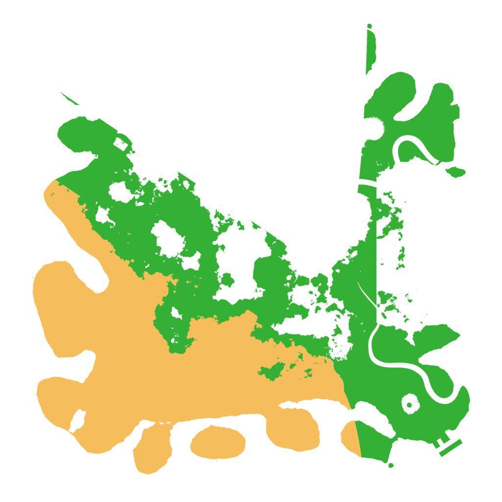 Biome Rust Map: Procedural Map, Size: 3999, Seed: 2131609221