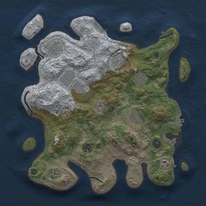 Thumbnail Rust Map: Procedural Map, Size: 3500, Seed: 1844687302, 18 Monuments