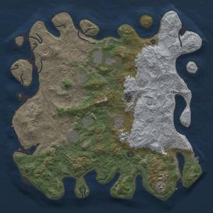 Thumbnail Rust Map: Procedural Map, Size: 4500, Seed: 19561959, 20 Monuments