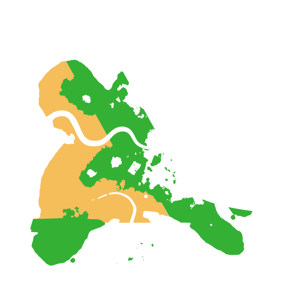 Biome Rust Map: Procedural Map, Size: 2500, Seed: 75831