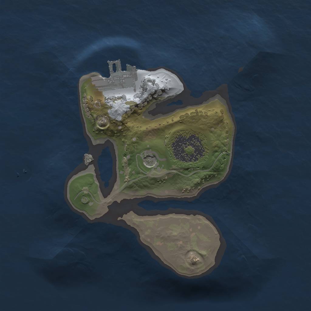 Rust Map: Procedural Map, Size: 1500, Seed: 776899624, 6 Monuments