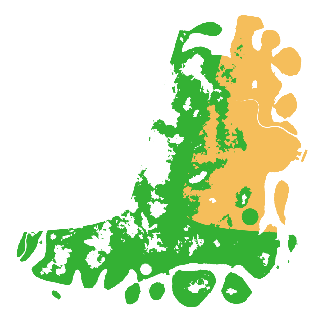 Biome Rust Map: Procedural Map, Size: 5000, Seed: 143935933