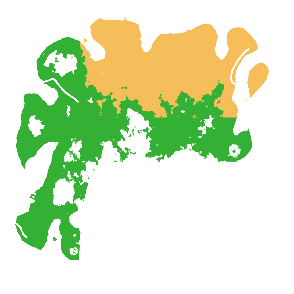 Biome Rust Map: Procedural Map, Size: 3700, Seed: 70322068