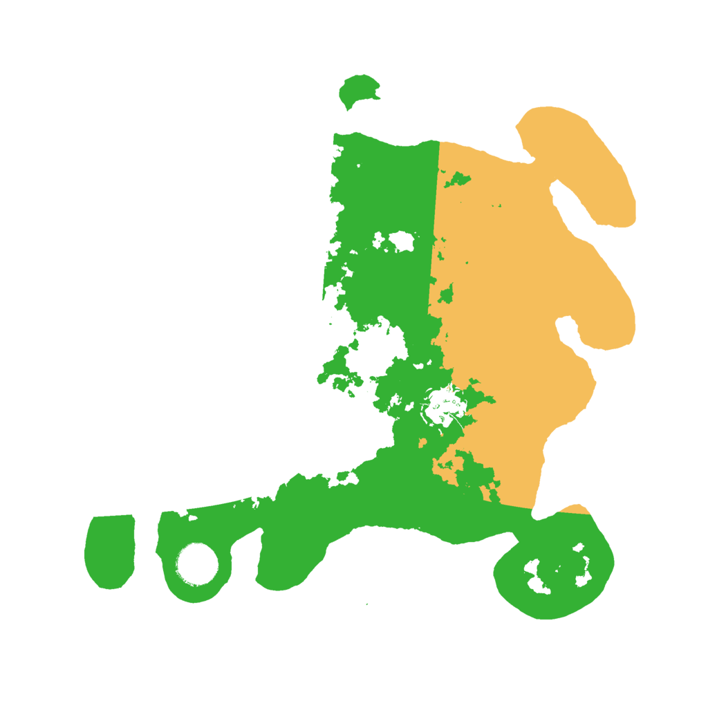 Biome Rust Map: Barren, Size: 3000, Seed: 29815