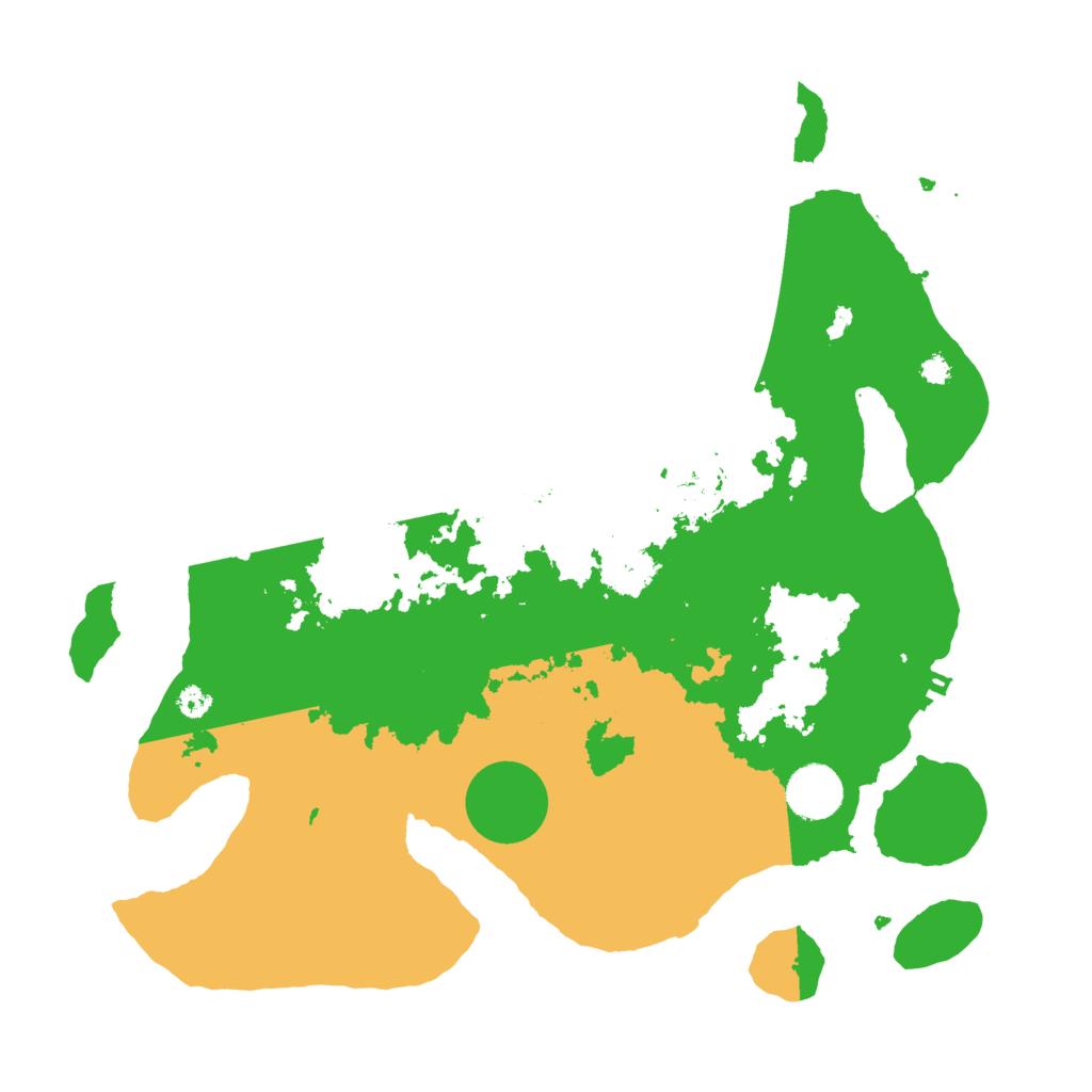 Biome Rust Map: Procedural Map, Size: 3500, Seed: 1207504444