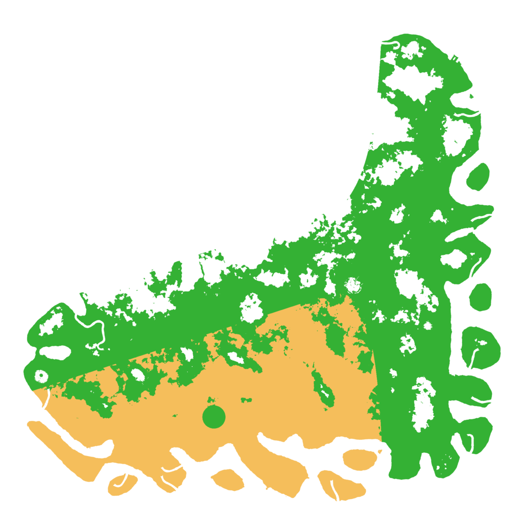 Biome Rust Map: Procedural Map, Size: 6000, Seed: 1375741108