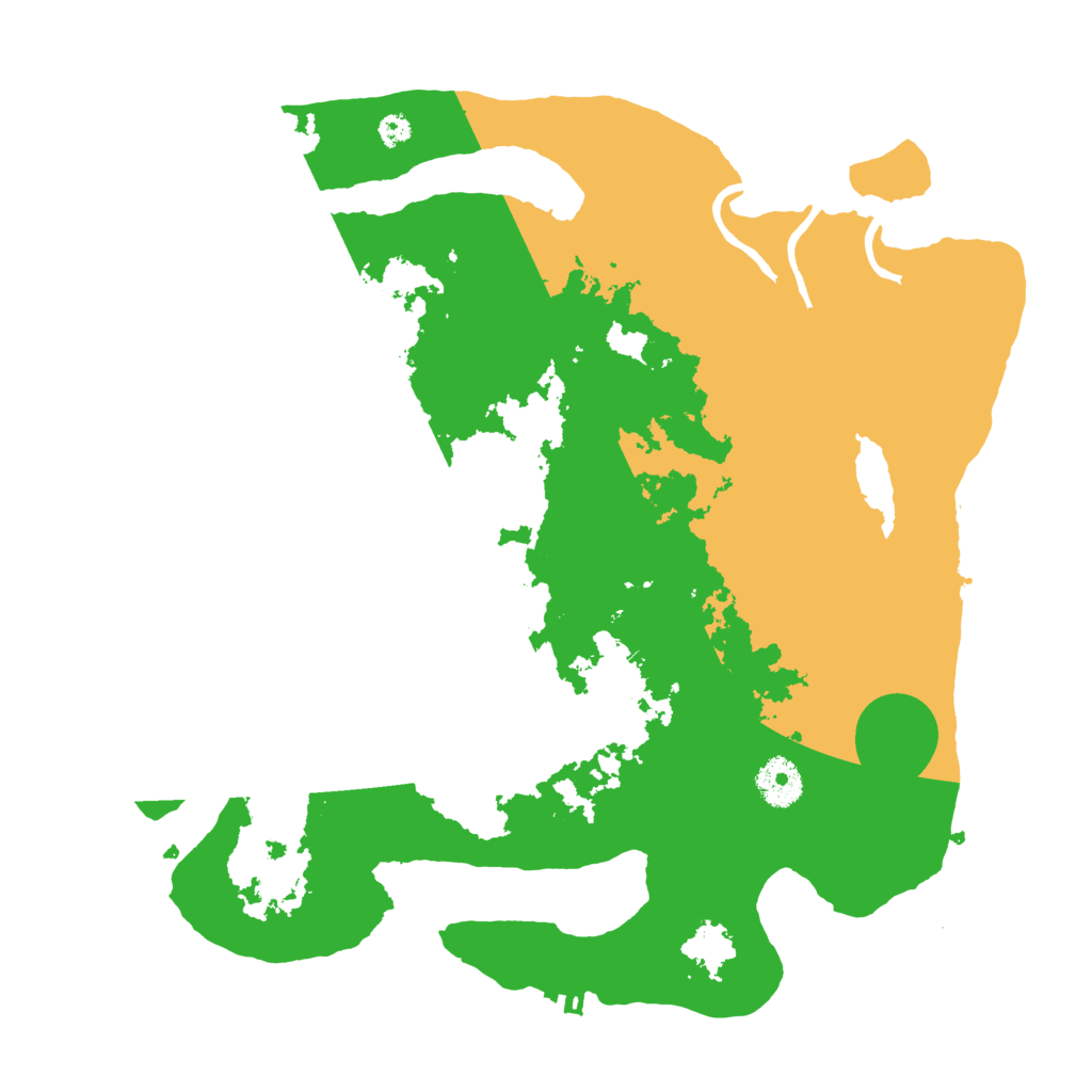 Biome Rust Map: Procedural Map, Size: 3500, Seed: 6169