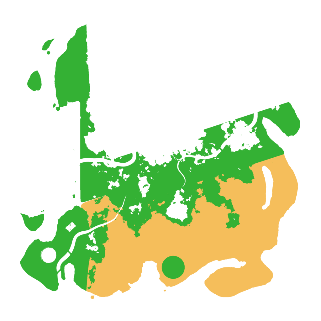 Biome Rust Map: Procedural Map, Size: 3700, Seed: 456792640