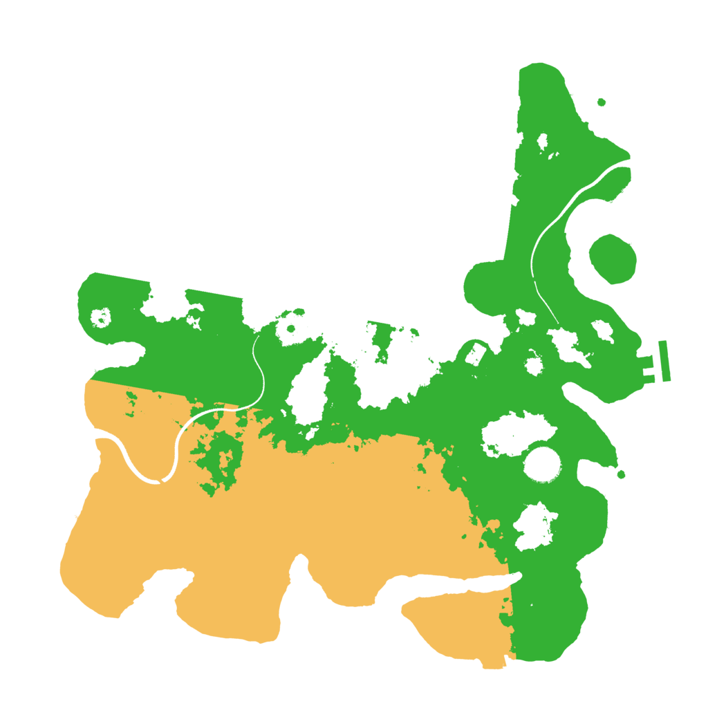 Biome Rust Map: Procedural Map, Size: 3500, Seed: 607037764