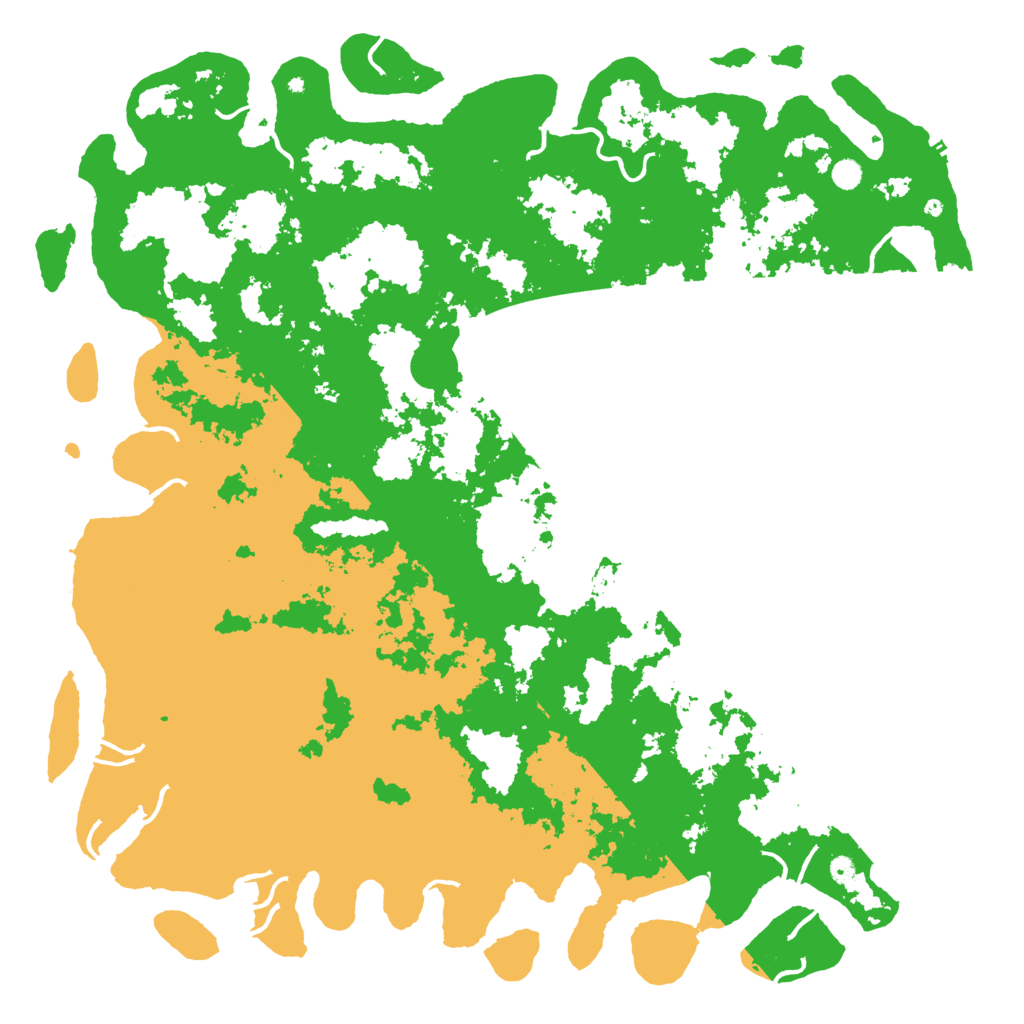 Biome Rust Map: Procedural Map, Size: 6000, Seed: 124787872