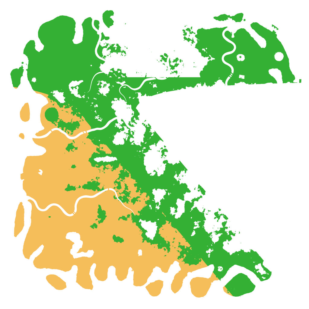 Biome Rust Map: Procedural Map, Size: 6000, Seed: 124787872