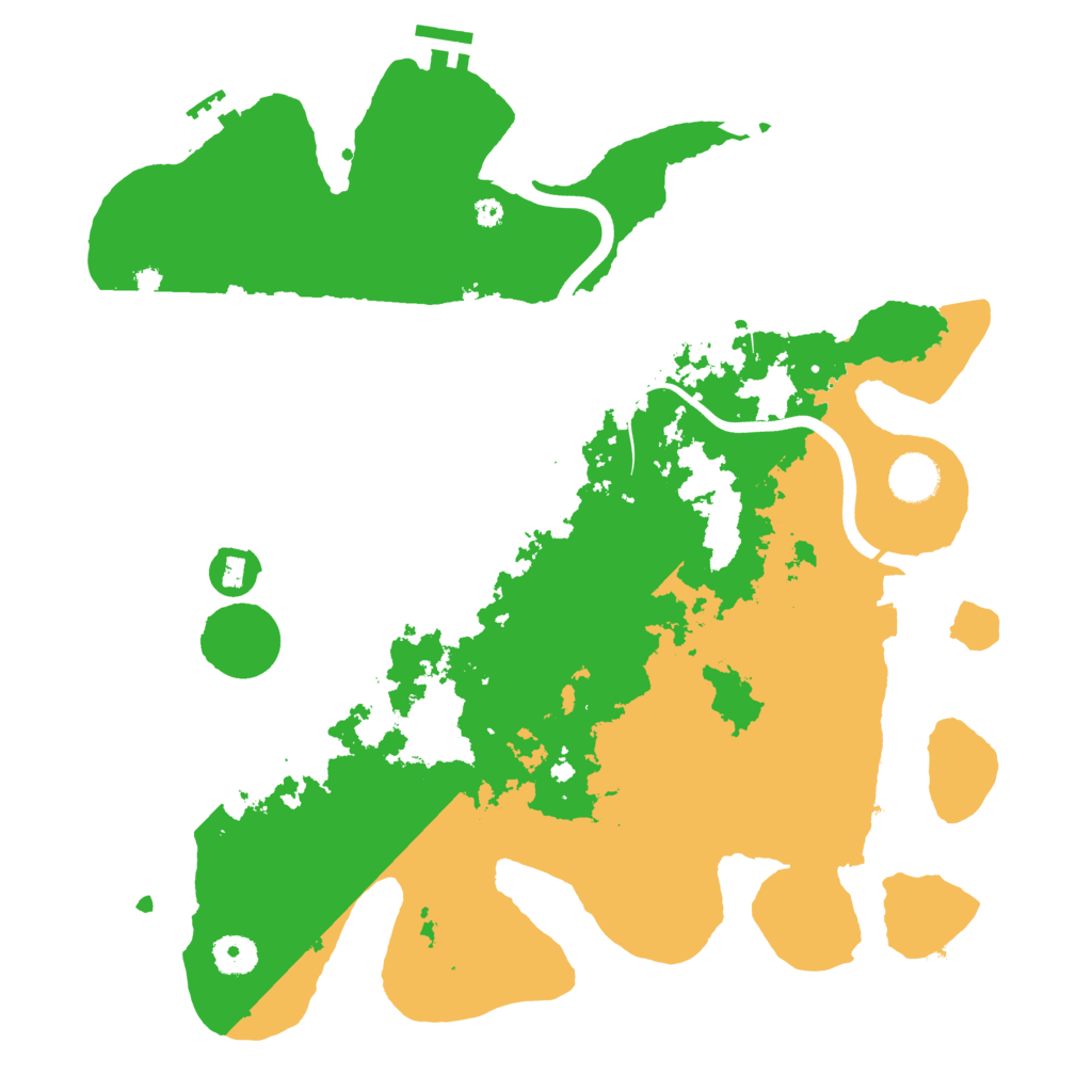 Biome Rust Map: Procedural Map, Size: 3850, Seed: 8193885