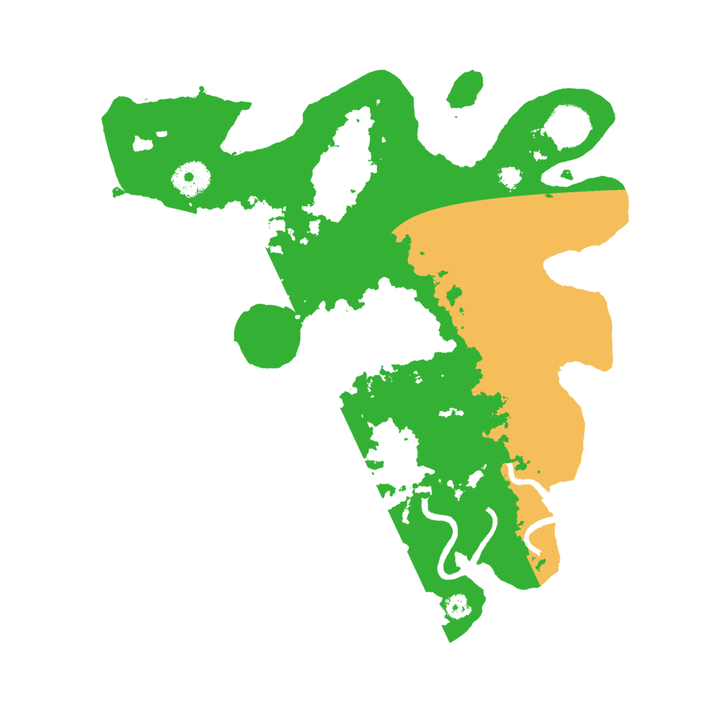 Biome Rust Map: Procedural Map, Size: 3000, Seed: 1668460653