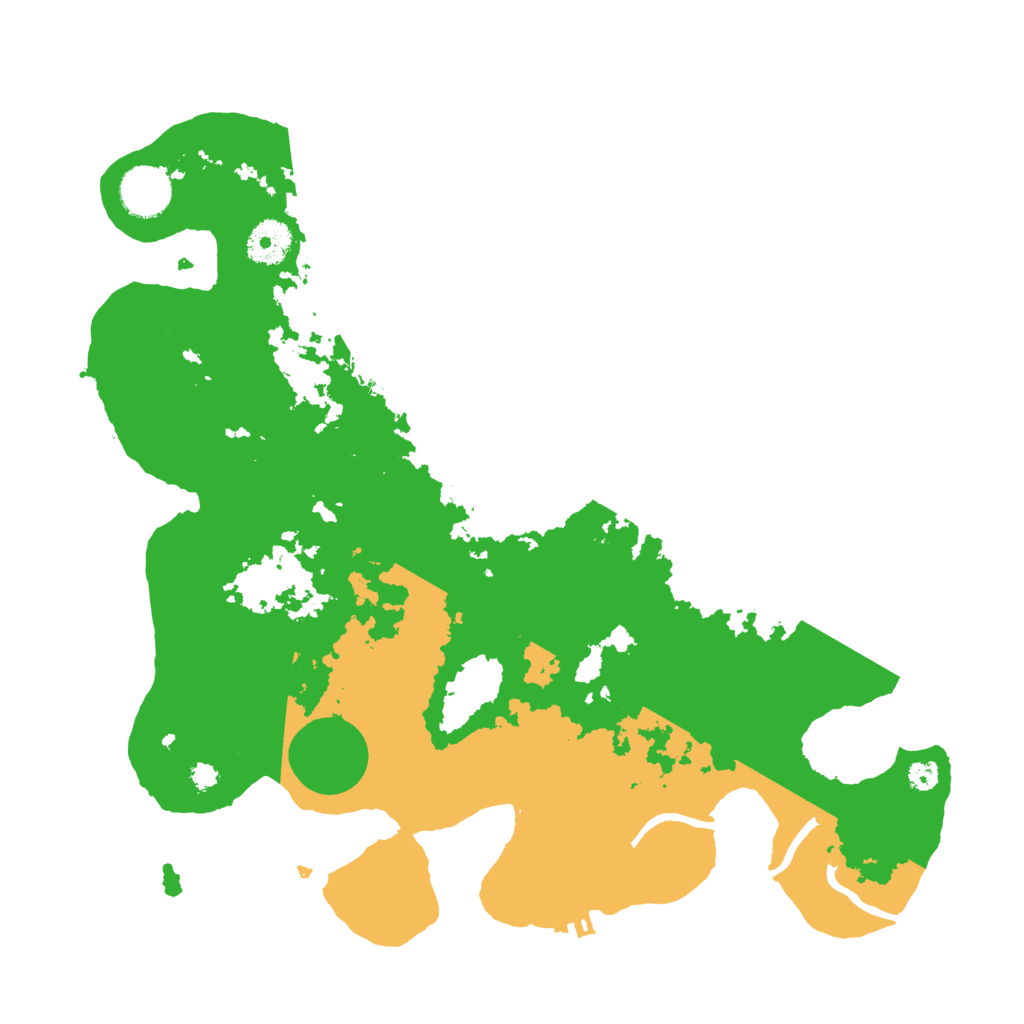 Biome Rust Map: Procedural Map, Size: 3500, Seed: 50501