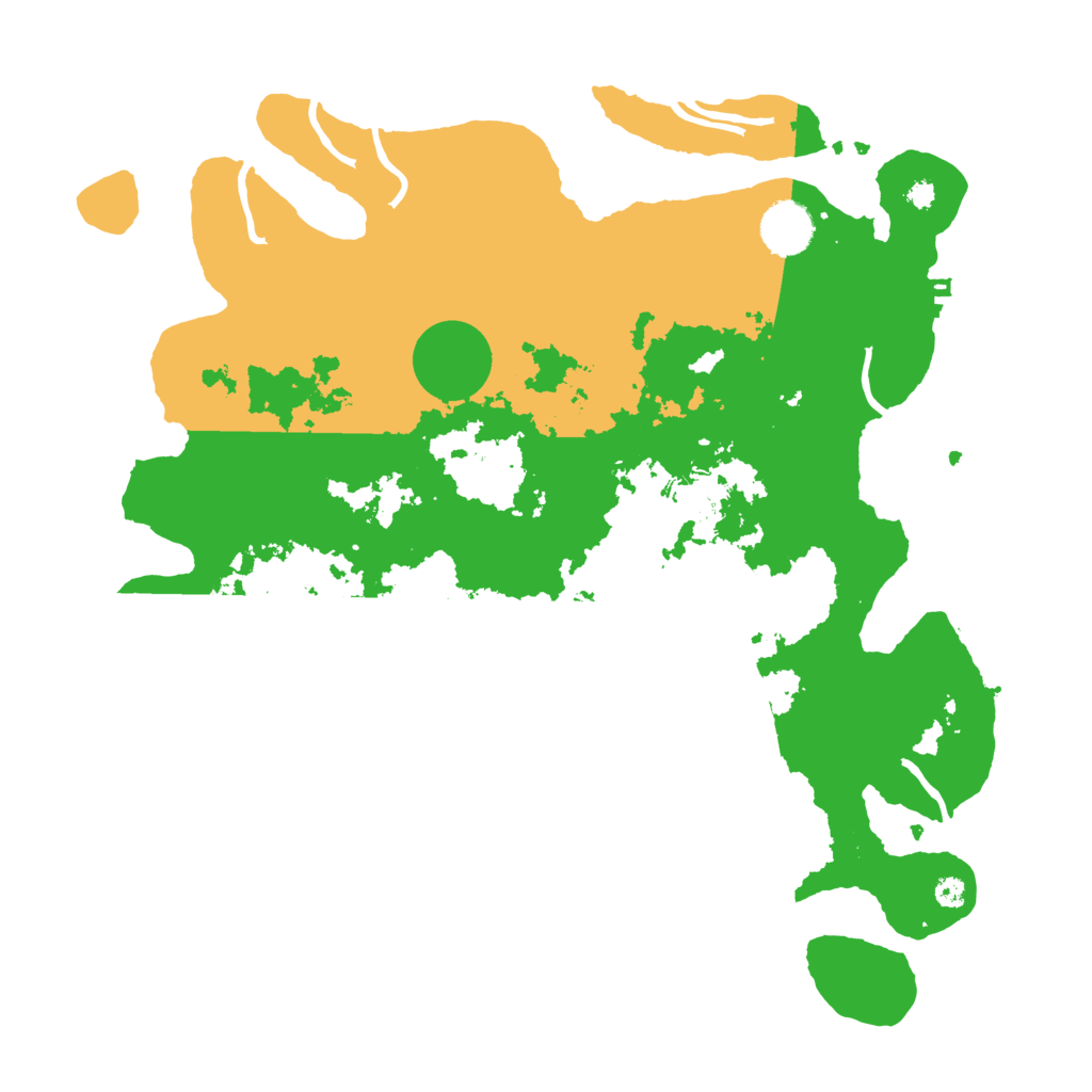 Biome Rust Map: Procedural Map, Size: 3650, Seed: 42069500