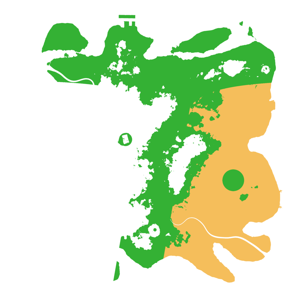 Biome Rust Map: Procedural Map, Size: 3700, Seed: 658122488