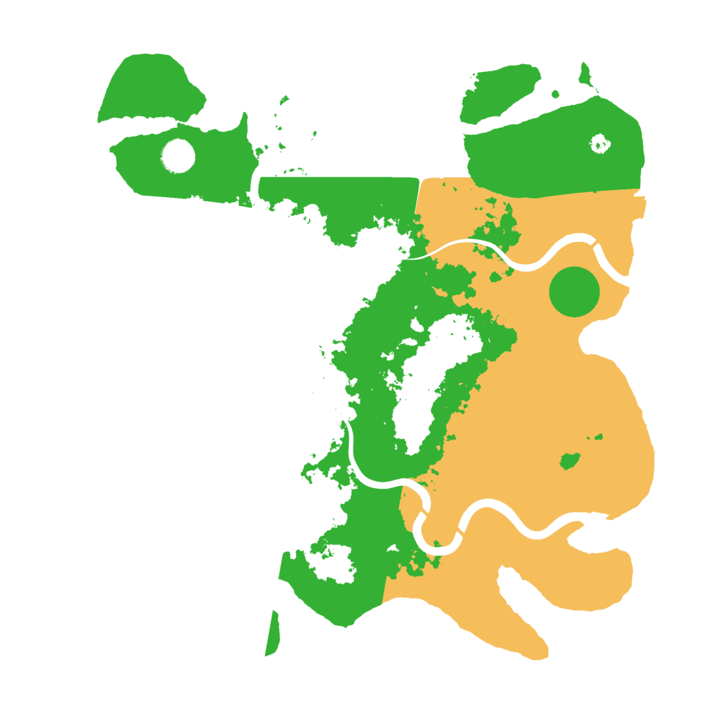Biome Rust Map: Procedural Map, Size: 3700, Seed: 658122488