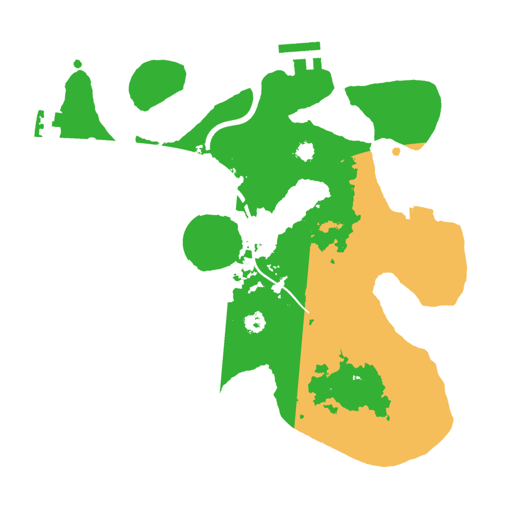 Biome Rust Map: Procedural Map, Size: 2500, Seed: 1878657750