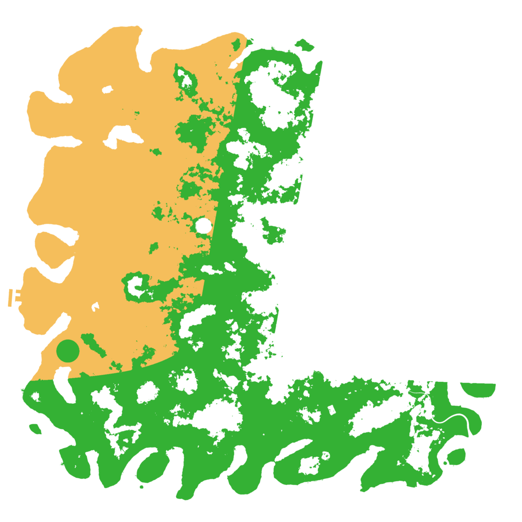 Biome Rust Map: Procedural Map, Size: 6000, Seed: 113629536