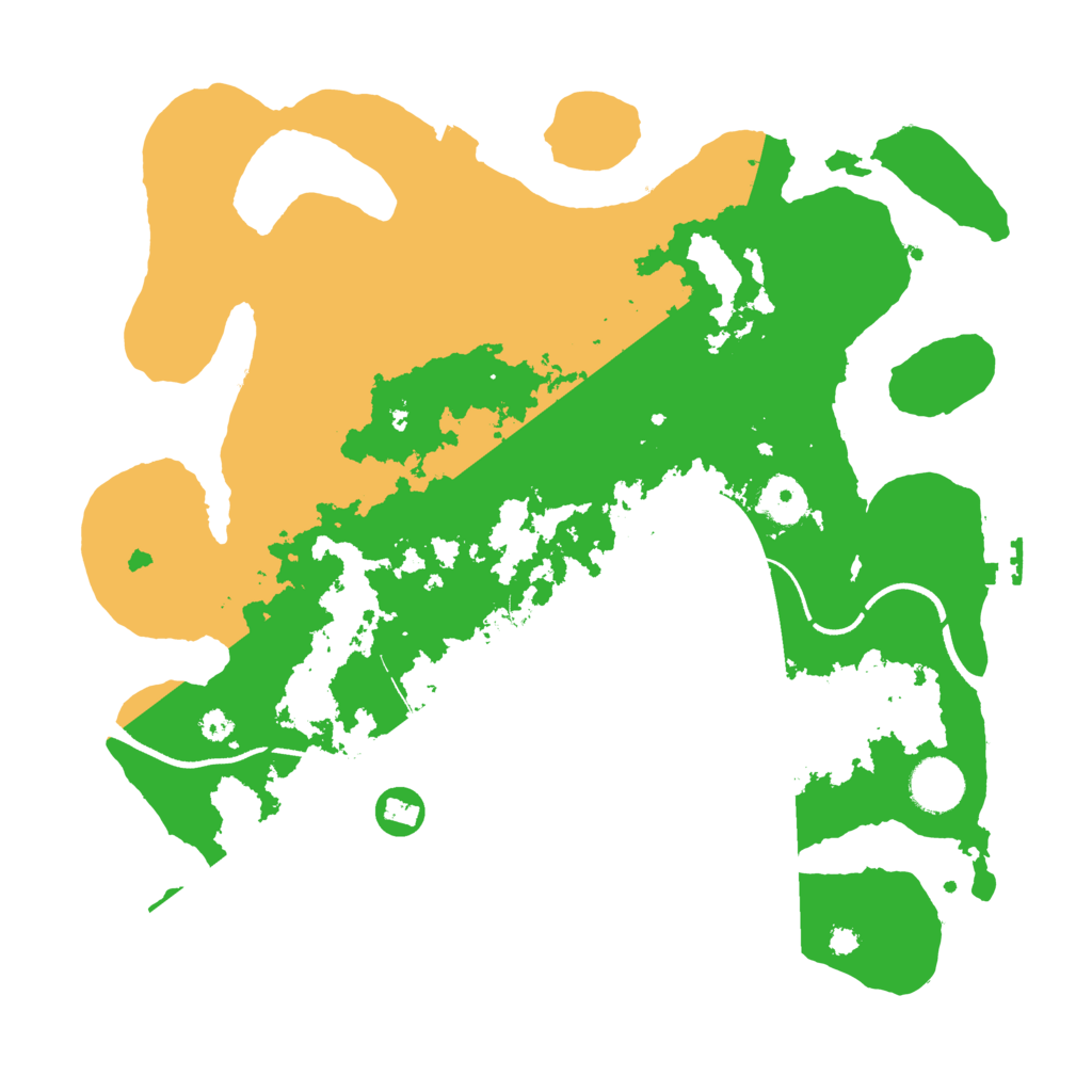 Biome Rust Map: Procedural Map, Size: 3500, Seed: 549383