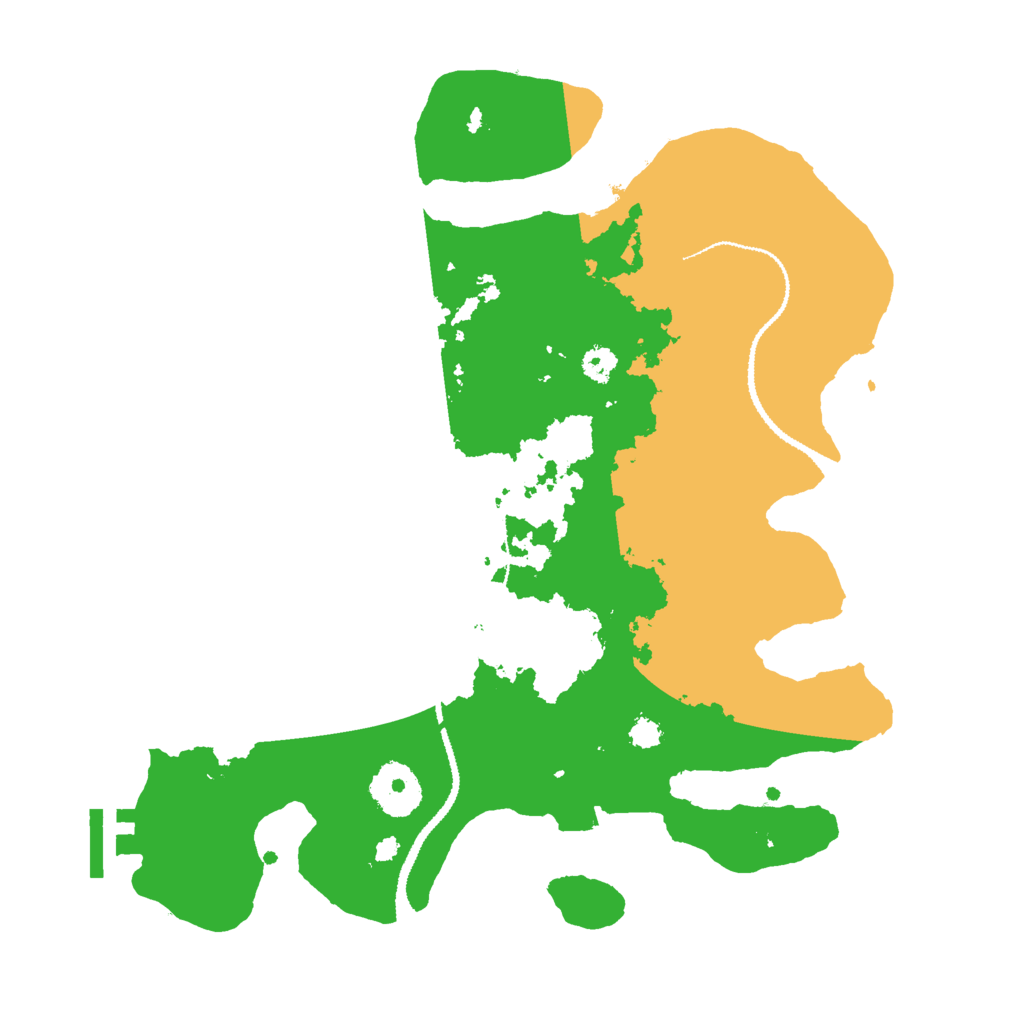 Biome Rust Map: Procedural Map, Size: 3000, Seed: 132877110
