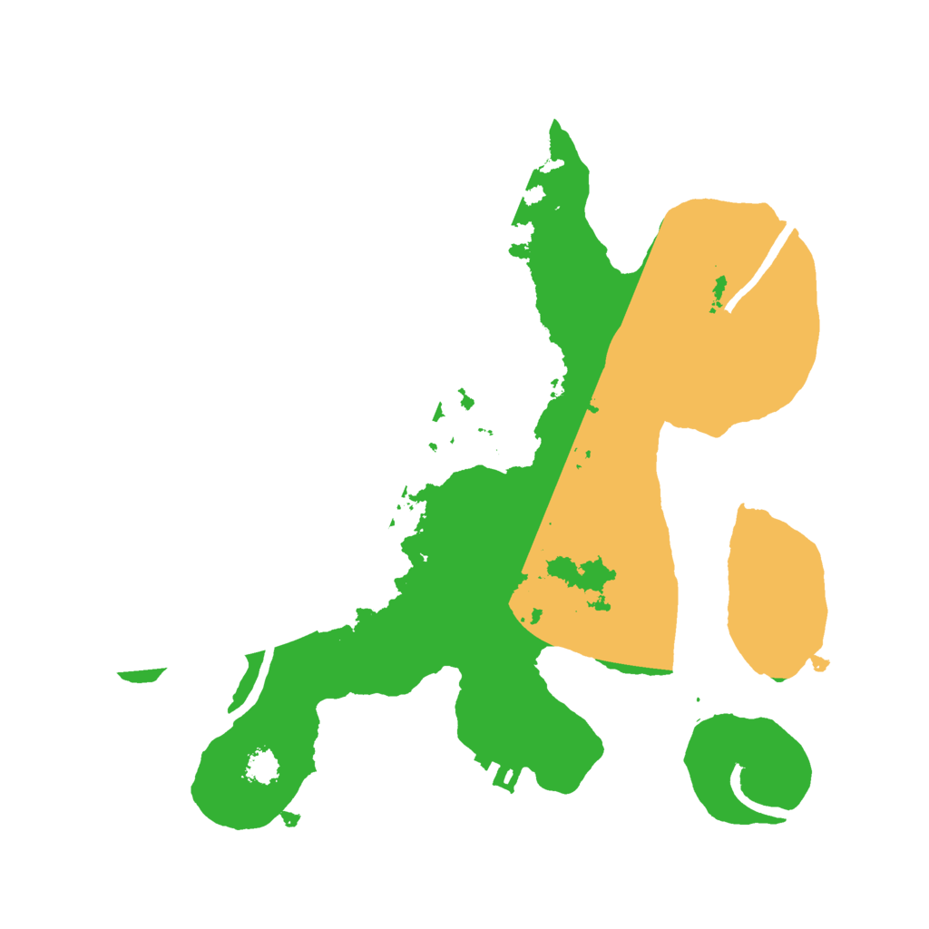 Biome Rust Map: Procedural Map, Size: 2500, Seed: 69918620