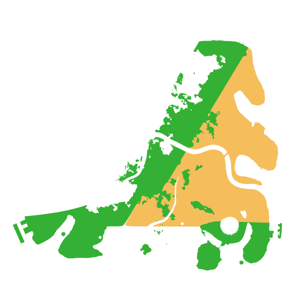 Biome Rust Map: Procedural Map, Size: 3000, Seed: 37589215