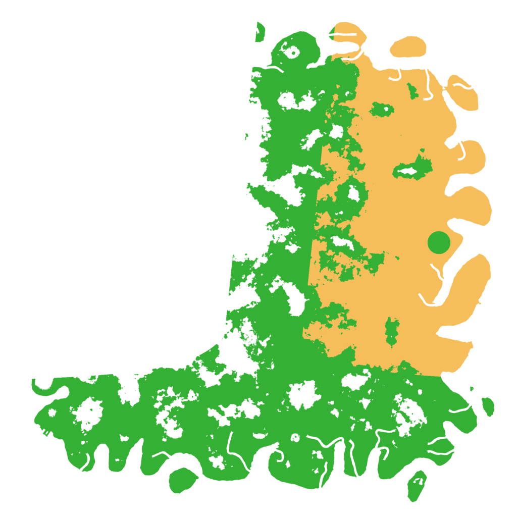 Biome Rust Map: Procedural Map, Size: 6000, Seed: 15185268