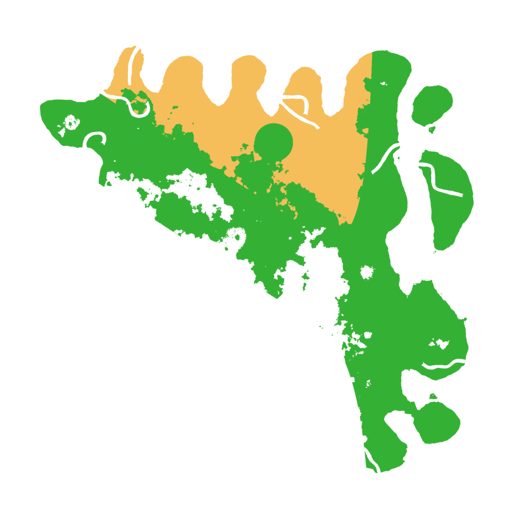 Biome Rust Map: Procedural Map, Size: 3500, Seed: 104920425