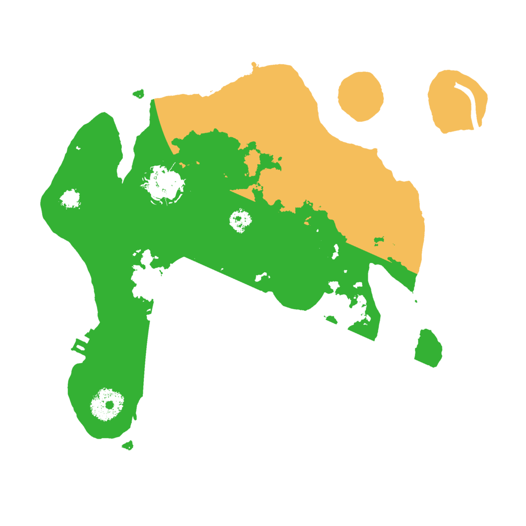 Biome Rust Map: Procedural Map, Size: 2500, Seed: 53464