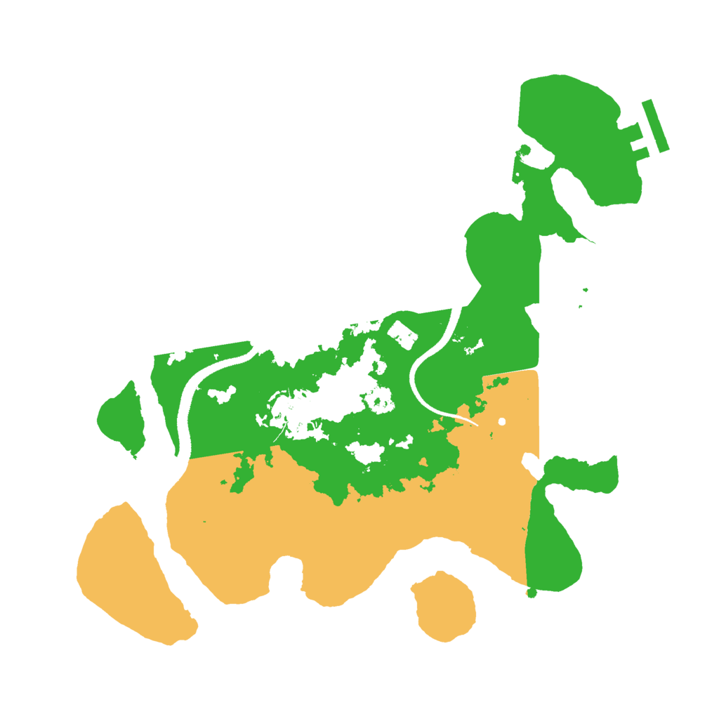 Biome Rust Map: Procedural Map, Size: 2700, Seed: 8395493