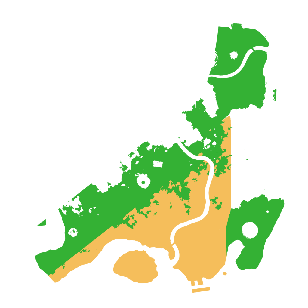Biome Rust Map: Procedural Map, Size: 3500, Seed: 819540833