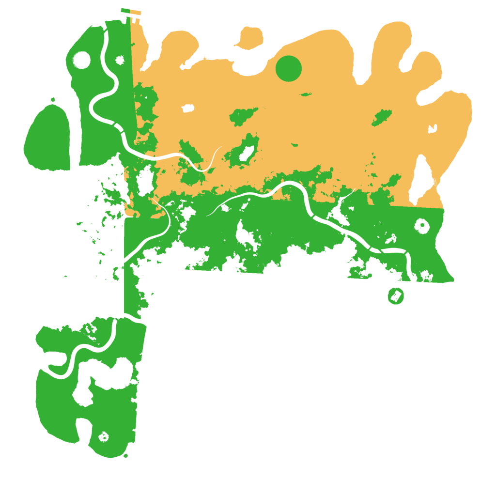 Biome Rust Map: Procedural Map, Size: 5000, Seed: 1842664387