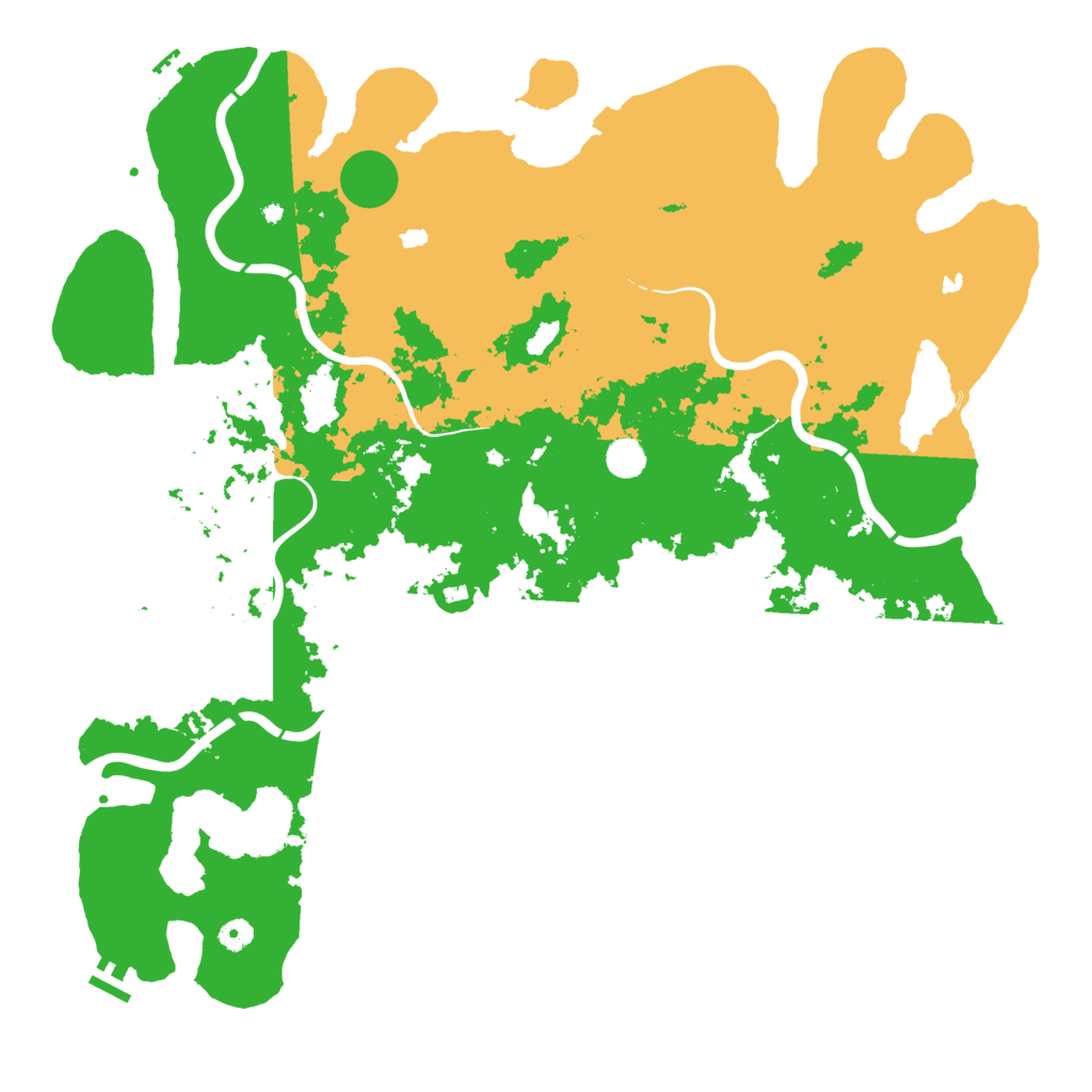 Biome Rust Map: Procedural Map, Size: 5000, Seed: 1842664387