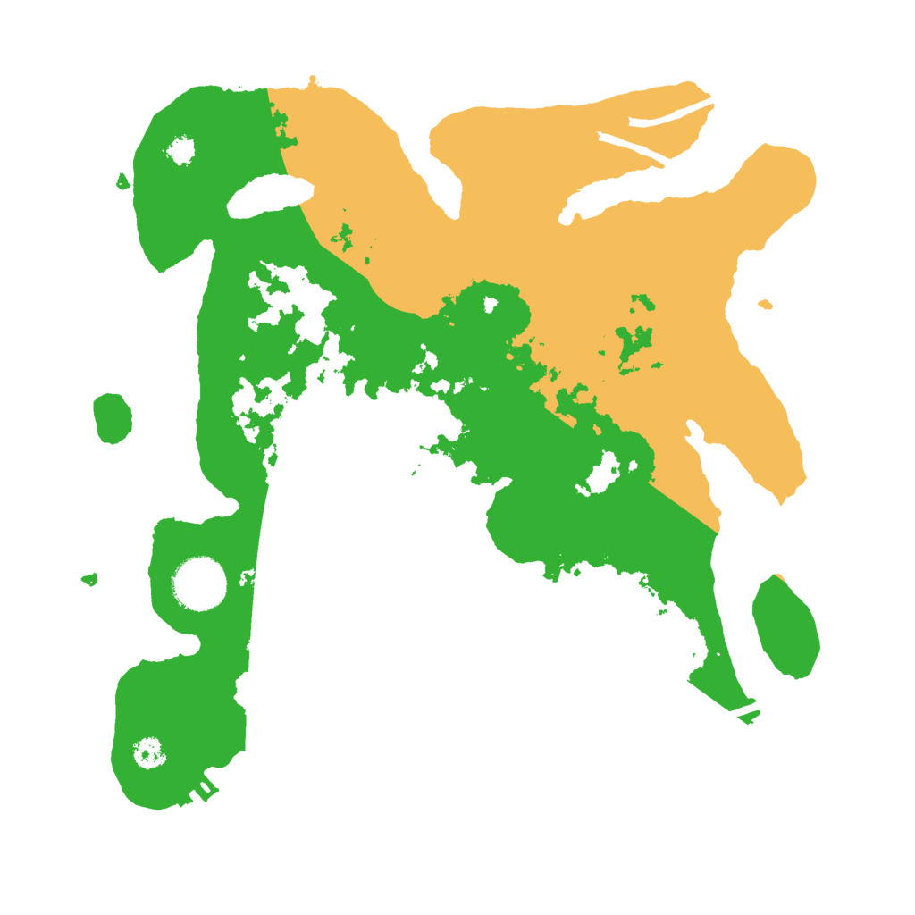 Biome Rust Map: Procedural Map, Size: 3000, Seed: 7843