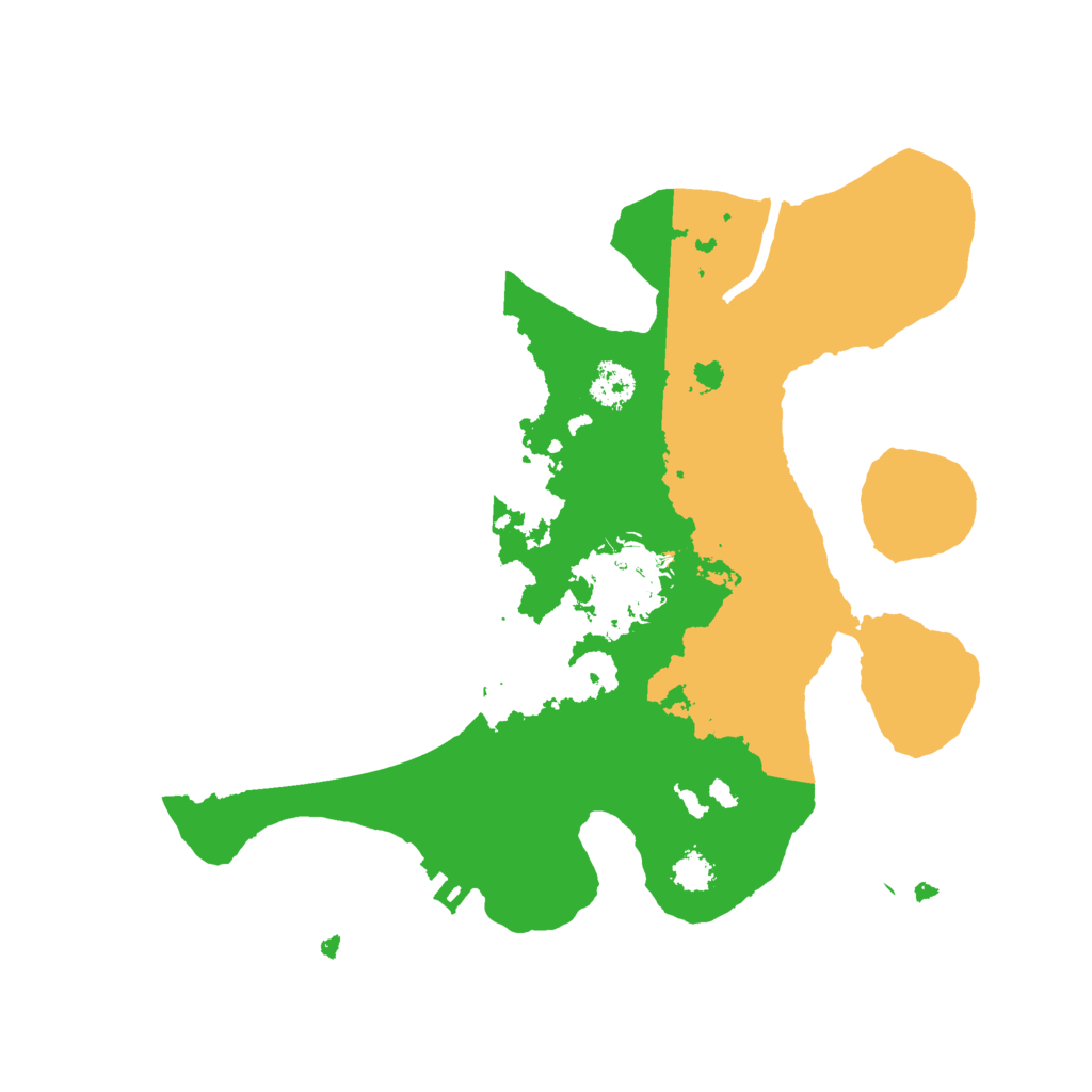 Biome Rust Map: Procedural Map, Size: 2500, Seed: 35234